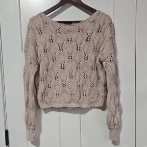 Wild Fable Pale Pink Knit Sweater Sz M